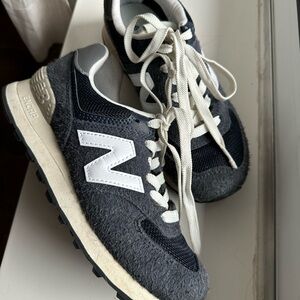 New Balance Navy Gray and White Women's Sneakers